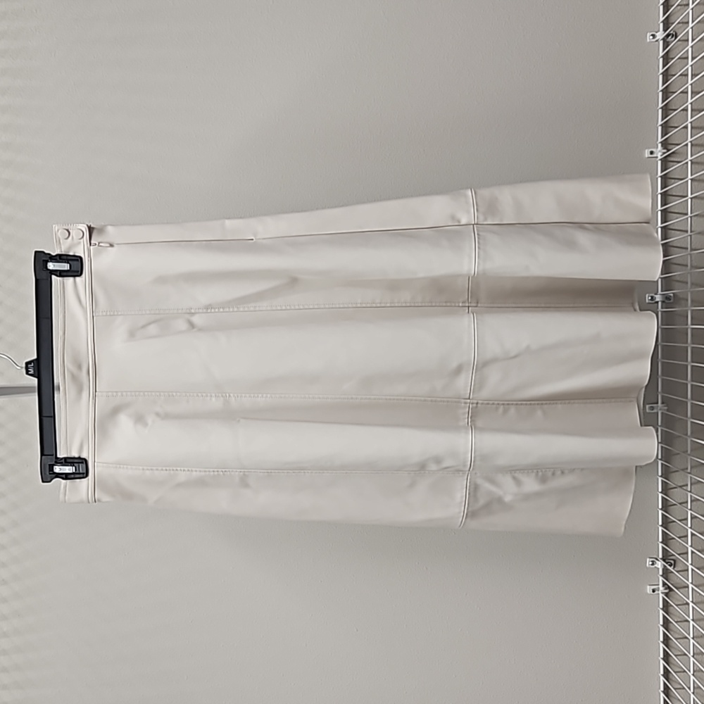 Soft-lined Pleather Skirt